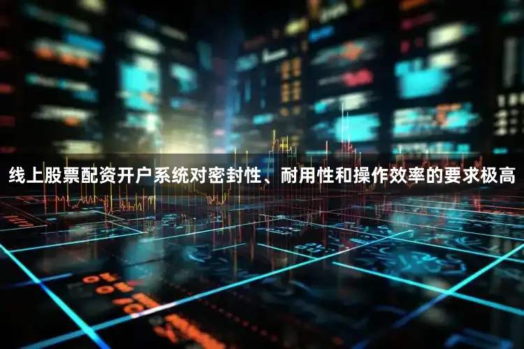 线上股票配资开户系统对密封性、耐用性和操作效率的要求极高